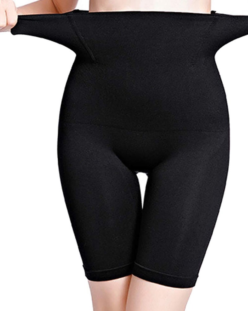 Sliot مشكل جسم النساء تحكم البطن ملابس داخلية عالية الخصر شورتات نحيفة حتى الفخذ رافع مؤخرة بدلة داخلية (أسود، XL/XXL) - Image 4